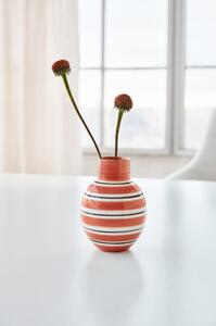 Ružovo-biela keramická váza Kähler Design Nuovo, výška 14,5 cm