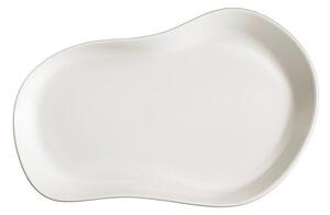 Súprava 2 bielych tanierikov Kütahya Porselen Lux, 28 x 19 cm
