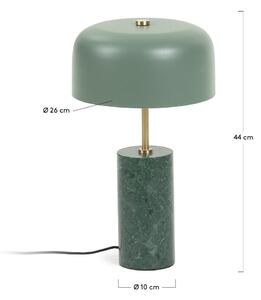 Zelená stolová lampa Kave Home Biscane