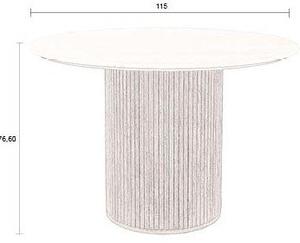 Okrúhly jedálenský stôl s doskou z kameňa ø 115 cm Arda – Dutchbone