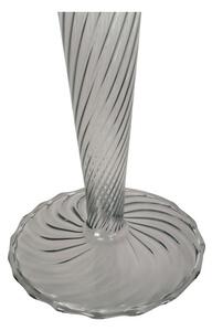 Sivý sklenený svietnik PT LIVING Swirl, výška 26,5 cm