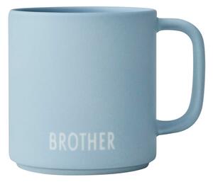 Modrý porcelánový hrnček 175 ml Brother – Design Letters