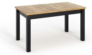 Dekorstudio Rozkladací jedálenský stôl CRESCO 160-200x90cm - dub zlatý craft s čiernymi nohami