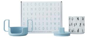 Svetlomodrý detský hrnček Design Letters Grow With Your Cup