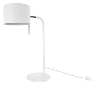Biela stolová lampa Leitmotiv Shell, výška 45 cm