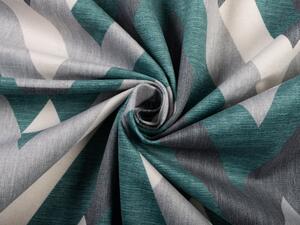 Biante Zamatová obliečka na vankúš Tamara TMR-026 Zeleno-sivý designový cik-cak 30 x 50 cm