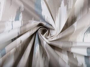 Biante Zamatová obliečka na vankúš Tamara TMR-024 Sivo-béžovo-biele žíhané pásy 70 x 90 cm
