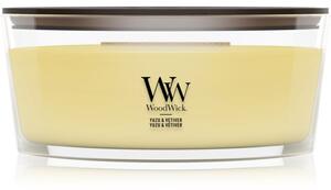 Woodwick Yuzu & Vetiver vonná sviečka s dreveným knotom 453.6 g