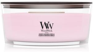 Woodwick Cherry Blossom & Vanilla vonná sviečka s dreveným knotom 453.6 g