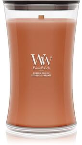Woodwick Pumpkin Praline vonná sviečka s dreveným knotom 610 g