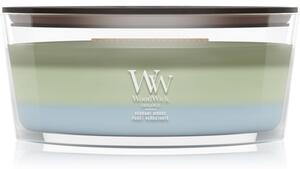 Woodwick Trilogy Verdant Woods vonná sviečka s dreveným knotom 453.6 g