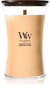 Woodwick Tangerine & Citron vonná sviečka s dreveným knotom 610 g