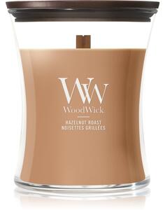 Woodwick Hazelnut Roast vonná sviečka s dreveným knotom 275 g