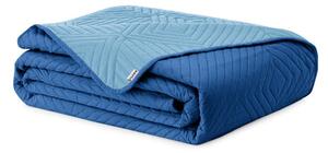 Modrý prešívaný pléd z mikrovlákna 220x240 cm Softa – Restilo