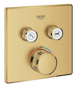 Sprchová a vaňová batéria GROHE Grohtherm Smartcontrol bez podomietkového telesa kartáčovaný Cool Sunrise 29124GN0
