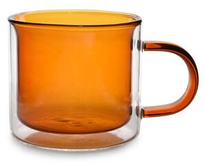 Jantárové sklenené hrnčeky v súprave 2 ks 270 ml Liv – ONA