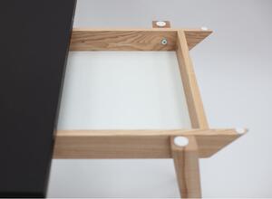 Rozkladací jedálenský stôl s béžovou doskou 65x90 cm Envelope - Ragaba