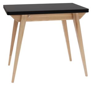 Rozkladací jedálenský stôl s čiernou doskou 65x90 cm Envelope - Ragaba