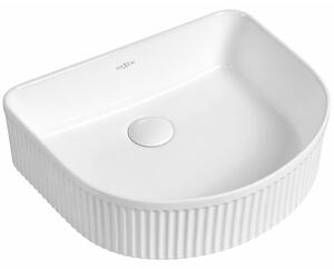 Mexen Grovo umývadlo na dosku ryhované 40 x 35 cm, biele - 22304000