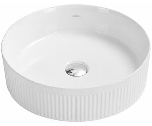 Mexen Grovo umývadlo na dosku ryhované 35 x 35 cm, biele - 22303500