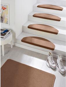 Súprava 15 hnedých koberčekov na schody Hanse Home Fancy, 23 x 65 cm