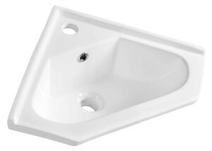 Aqualine Aqualine, Keramické umývadlo rohové 41x41 cm, na nábytok, 1601-40