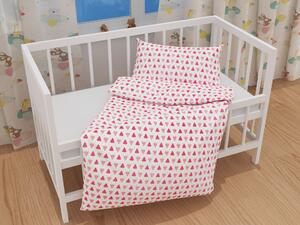 Biante Detské bavlnené posteľné obliečky do postieľky Sandra SA-317 Melóniky na bielom Do postieľky 100x135 a 40x60 cm