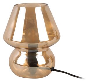 Svetlohnedá sklenená stolová lampa Leitmotiv Glass, výška 18 cm