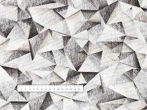 Biante Dekoračný štvorcový obrus Porto PRT-008 Sivo-béžové kryštály 40x40 cm
