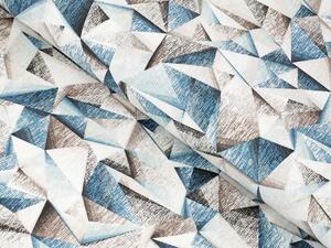 Biante Dekoračný štvorcový obrus Porto PRT-007 Modro-hnedé kryštály 40x40 cm