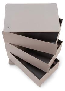 Sivo-béžová kovová komoda 37x54,5 cm Joey – Spinder Design