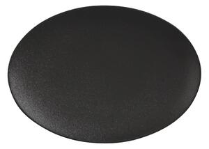Čierny keramický tanier Maxwell & Williams Caviar, 30 x 22 cm