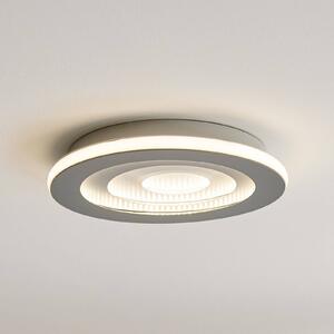 OSRAM Stropné LED svetlo ORBIS SPIRAL CENTRAL LIGHT, Ø 40 cm, šedé, Hliník / sivá / zinok, Obývacia izba / jedáleň, kov, Moderný, Závesné svietidlo