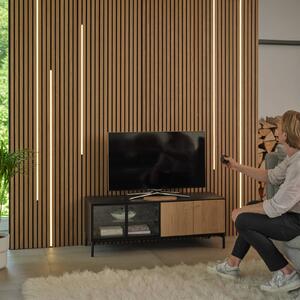OSRAM LED pásik FLEX ACOUSTIC, predĺženie, 260 cm, 13 mm, Čierna, Obývacia izba / jedáleň, Plast, Moderný, Nábytkové pásikové svetlo