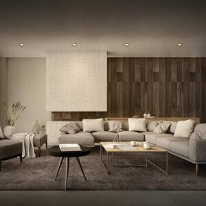 OSRAM Sada 3 ks zapustených LED reflektorov OSRAM, clickdim, 40°, mosadz, Ø 9 cm, Mosadz / zlato, Obývacia izba / jedáleň, Hliník, Moderný, Zapustené stropné svietidlo