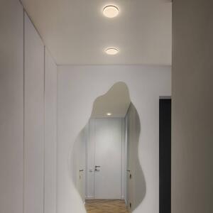 OSRAM Zapustené LED svietidlo SLIM, Ø 17 cm, biele, kovové, 3 000 K, Biela / opálová, Obývacia izba / jedáleň, kov, Zapustené stropné svietidlo