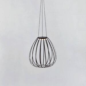 Markslöjd LED závesné svietidlo Ovia, Ø 42 cm, čierne, IP44, stmievateľné., Čierna, kov, Škandinávsky, Závesné svietidlo