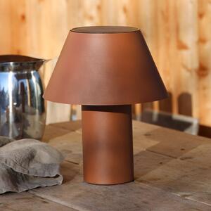 Markslöjd LED stolová lampa Vivo, hnedá, IP44, výška 30 cm, stmievateľná., Hnedá / hrdzavá, kov, Škandinávsky, Stojacie svietidlo
