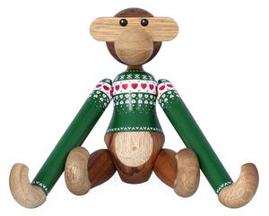 Drevená opička Monkey Christmas Jumper 2025 Small
