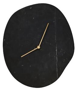 Nástenné hodiny Melt Black Marble