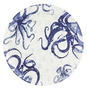 Modro-biela keramický servírovací tanier Villa Altachiara Positano, ø 37 cm