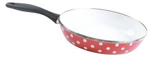 BELIS smaltovaná panvica biele bodky, 24 cm