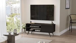 TV stolík na nôžkach CADDY 1, farba čierna