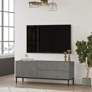 TV skrinka LEVY 5, farba betón + čierna