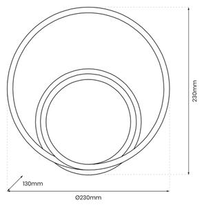 LED Nástenné svietidlo LUCERO LED/13W/230V čierna