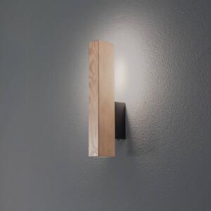 Drevené nástenné svietidlo LED Teo, borovica, 31 cm, 3000 K