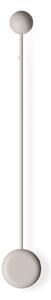Vibia Pin 1692 LED nástenné svetlo, 70 cm, krémové, Krémová / jantárovo žltá, Obývacia izba / jedáleň, Hliník, Moderný, Nástenné svietidlo