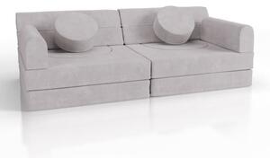 Dizajnová modulárna pohovka pre deti, 150 cm, slonovinová