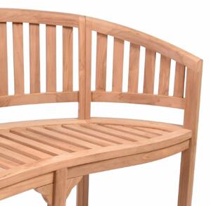 Záhradná lavica z teakového dreva, 2-miestna, 120 cm