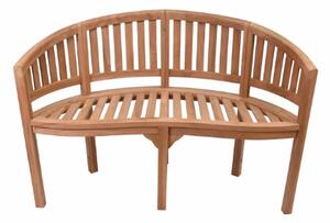 Záhradná lavica z teakového dreva, 2-miestna, 120 cm